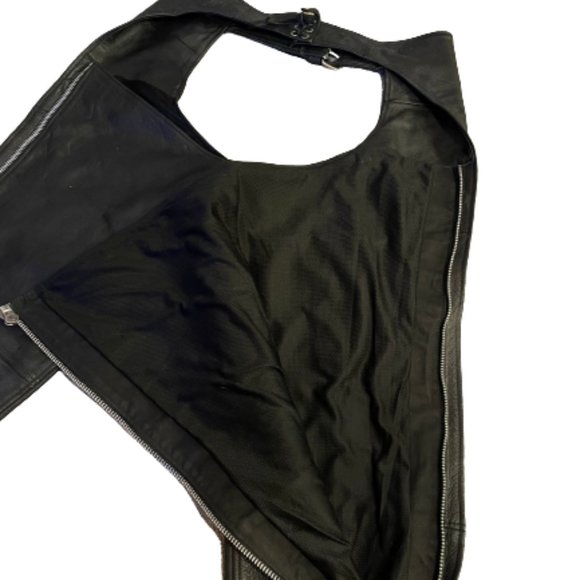 FMC Nomad Unisex Motorcycle Leather Chaps - Size 2X - Picture 7 of 13